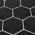 vidaXL Hexagónová dlažba 20 ks Čierna 30 x 30 cm Polyuretán a PET