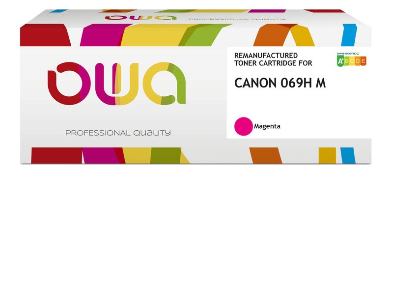 OWA Armor toner kompatibilný s Canon CRG-069H M, 5500st, červená/magenta