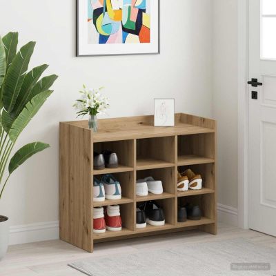 vidaXL Skriňa na topánky 85 x 39,5 x 70 cm Kompozitné drevo