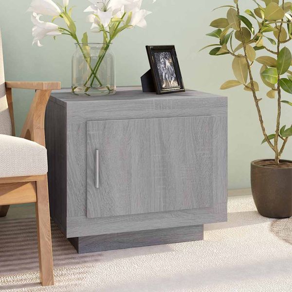 vidaXL Konferenčný stolík sivý dub sonoma 51x50x45cm spracované drevo