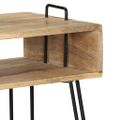 vidaXL Konzolový stolík z mangovníkového dreva 115x35x76 cm