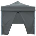 vidaXL Skladací párty stan s 8 bočnými stenami 870x291x315 cm antracitový