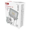 LED reflektor GLARO EMOS ZS2314W s pohybom detektorom, 10 W, biela, IP54, 1000 lm, neutrálna biela