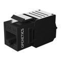 ITS konektor Keystone jack RJ45 Cat. 6A UTP samozařezávací, čierny