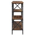 vidaXL Konzolový stôl Staré drevo 180 x 29 x 76,5 cm kov PB