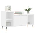 vidaXL TV skrinka biela 100x35x55 cm spracované drevo