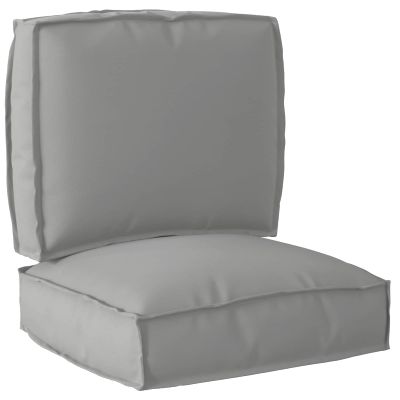 vidaXL Sada vankúšov na palete 2 pcs Sivá 50 x 50 x 12 cm
