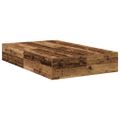 vidaXL Rám postele s úložným prostorem Staré drevo 120 x 200 cm