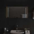 vidaXL Zrkadlo do kúpeľne s LED Priehľadná 70 x 40 cm tvrdené sklo