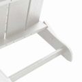 vidaXL Skladacia Adirondack kreslo Biela 80,5 x 74,5 x 92 cm HDPE
