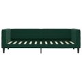 vidaXL Denná posteľ tmavozelená 80x200 cm zamat
