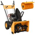 vidaXL Benzínová snehová fréza a zametač 2 v 1 6,5 HP