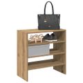 vidaXL Stojany na topánky 2 ks stohovateľné dub artisan 60x30x30,5 cm