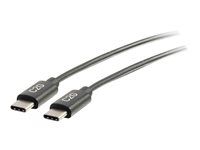 USB 2.0 (3A) - M/M USB Type C Cable - Black - USB kábel - USB-C (samec) do USB-C (samec) - USB 2.0 - 3 A - 90 cm - čierna