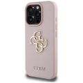 Guess Hardcase PU Zrnitý Big 4G a Classic Logo puzdro pre iPhone 16 Pro Max 6,9" Ružová