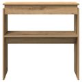 vidaXL Konzolový stolík Artisan Dub 80x30x80 cm Konštruktérske drevo
