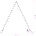 vidaXL Svadobný oblúk Svetlohnedá 202 x 95 x 254 cm Borovicový masív