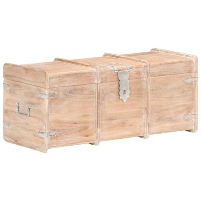 vidaXL Skladovacia truhlica 90x40x40 cm, akáciový masív
