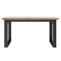 vidaXL Konferenčný stolík v tvare O 90x90x45,5 cm borovica a oceľ