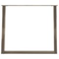 vidaXL Nohy k jedálenskému stolu v tvare U, 2 ks, prírodná oceľ, 100 x (72-73) cm, oceľ