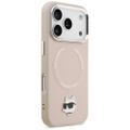 Puzdro Karl Lagerfeld pre iPhone 17 Pro Max 6,9" Choupette Pin MagSafe ružová
