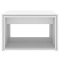vidaXL Zasúvacie stolíky 3 ks, biele 60x60x38 cm, kompozitné drevo