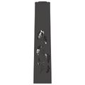 vidaXL Solárne LED svetlo na chodník 2 ks Teplá biela 18 x 18 x 80 cm