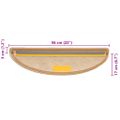 vidaXL Schodové rohože samolepiace sisalové 30 ks 56x17x3 cm sisal