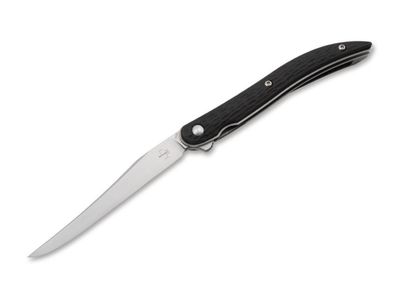 Böker Plus 01BO388 Urban Texas Tooth Pick všestranný vreckový nôž 8,4 cm, čierna, G10, spona