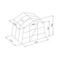 Skleník G21 GZ 48 - 251 x 191 cm, pozinkovaný