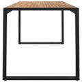 vidaXL Záhradný stôl s nohami v tvare U 140x80x75 cm akáciový masív