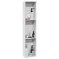 vidaXL Sprchový výklenok Biela 90 x 20 x 9,5 cm Nehrdzavejúca oceľ