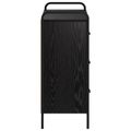 vidaXL Servírovacia skriňa Čierny dub 97 x 33 x 81 cm Kompozitné drevo