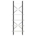 vidaXL Vysoký regál biely 80x30x210 cm masívna borovica