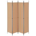 vidaXL 4-panelový rozdeľovač miestnosti Béžová 200 x 220 cm Látka