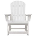 vidaXL Adirondack hojdacie kreslá 2 ks Biela HDPE