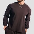 Mikina Aura Jumper Tee Brown - GymBeam, veľkosť XXL, 95 % cotton, 5 % elastane