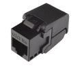 Solarix - MULTIPACK 24 ks,keystone CAT5E UTP RJ45 čierny samořezný