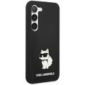 Puzdro Karl Lagerfeld pre Samsung Galaxy S24 KLHCS24SSNCHBCK čierna HC SILICONE NFT CHOUPETTE