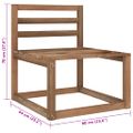 vidaXL 5-dielna záhradná sedacia súprava, vínovo červené podložky