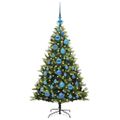 vidaXL Umelý vianočný stromček s kĺbmi 150 LED Zelená 120 cm PVC a PE