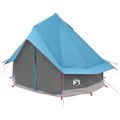 vidaXL Tipi stan 4-miestny Modrá Polyester a oceľ