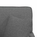 vidaXL Pufa s sukňou 3 ks Tmavo šedá látka 91 x 157 x 91 cm