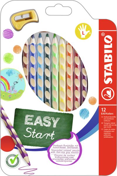 Pastelky trojhranné Pre ľavákov 12 ks