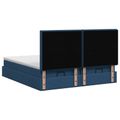 vidaXL Ottoman posteľ s matracom a LED Modrá 180 x 200 cm Látka
