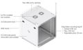 Ubiquiti UniFi 12U Rack Cabinet Wall 600 Perforated - Nástěnný rozvaděč, výška 12U, ventilátory, perforované dveře