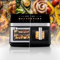 TESLA AirCook DualZone Q787 XXL Deluxe - multifunkčná duálna digitálna horúcovzdušná fritéza
