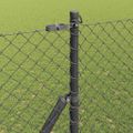 vidaXL Oceľový plot na upevnenie 10 x 1,5 m PVC potiahnutá oceľ Sivá
