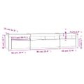 vidaXL TV skrinka s LED svetlami biela 210x35x40 cm