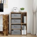vidaXL Servírovacia skriňa Dymový dub 60 x 33,5 x 84 cm